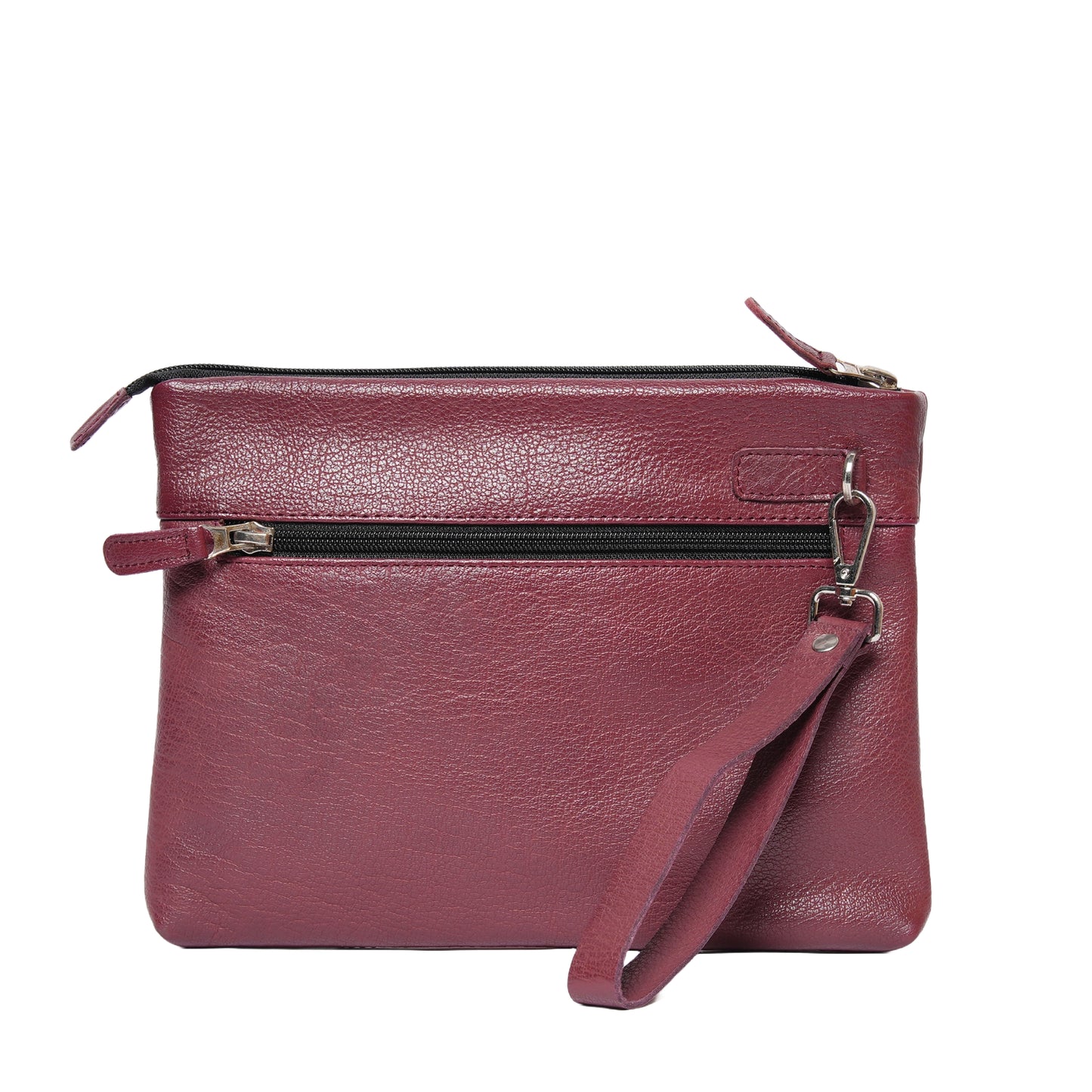 Handmade Leather Pouch Maroon