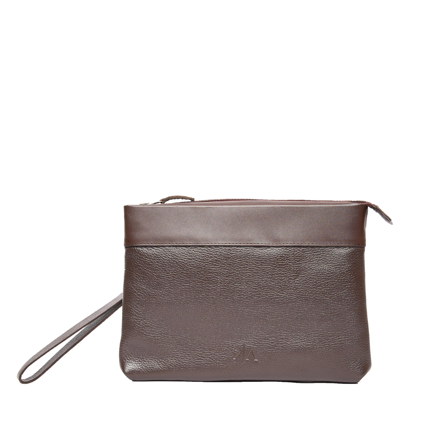 Handmade Leather Pouch Dark Brown